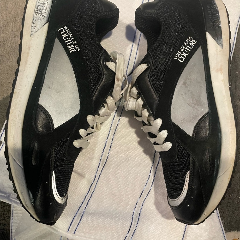 Versace Jeans Couture Black and Gray Sneakers